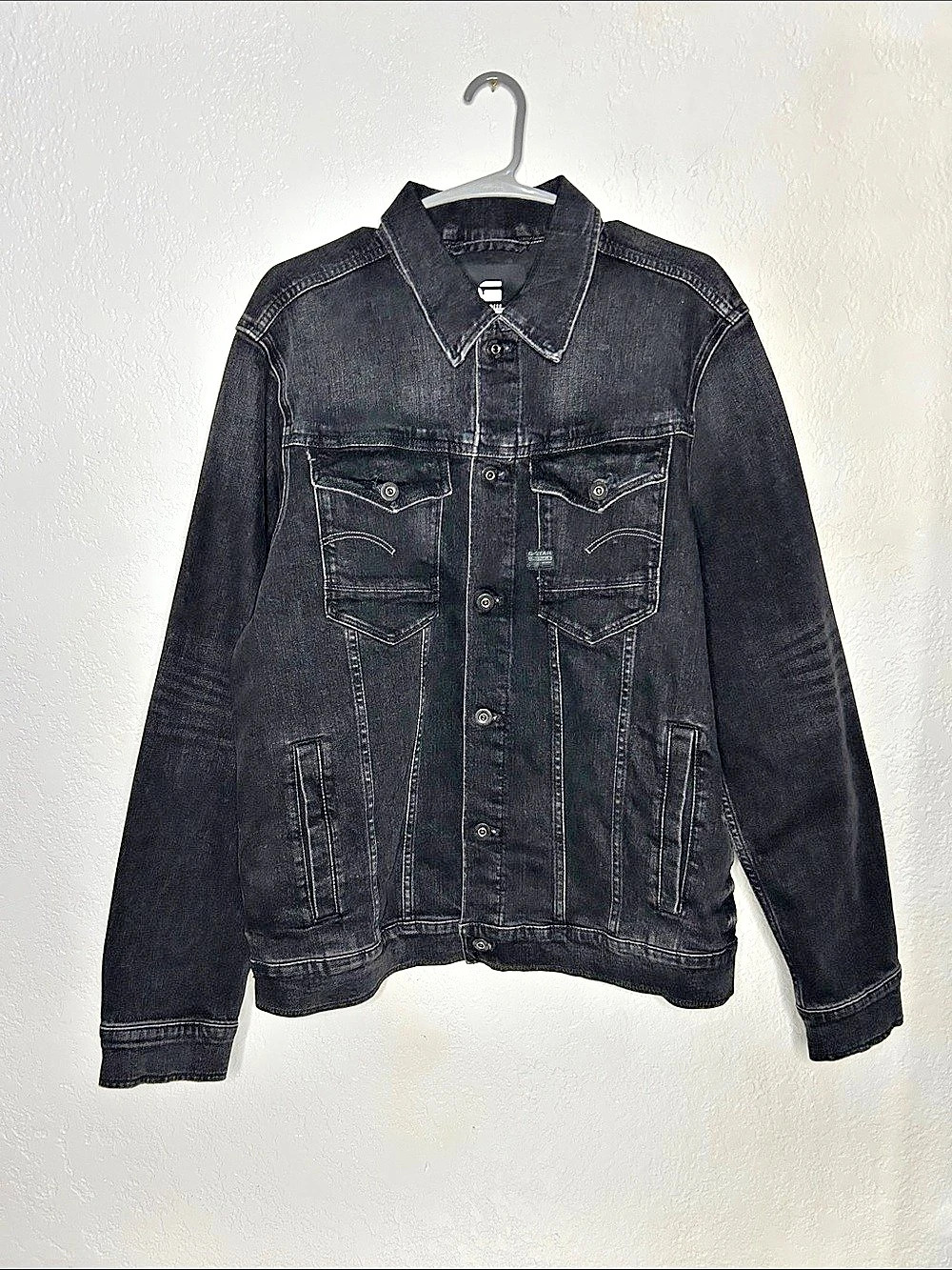 G-Star RAW Arc Zip 3D Slim Jacket Black Denim Jacket